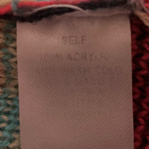 Kate Collection Knit Sweater Cardigan Women’s Tan Aztec Tribal Pattern USA Boho - Picture 6 of 8